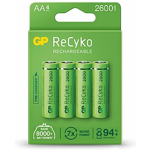 GP ReCyko+ 2600 Akumulatorki AA 4szt 1/4