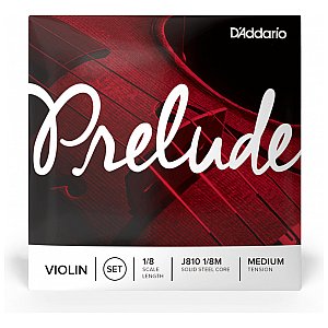 D'Addario Prelude Violin Zestaw strun do skrzypiec 1/8 Medium Tension 1/3
