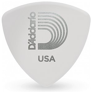 D'Addario White Celluloid Kostki gitarowe, 10 szt., Medium 0.70mm, szerokie 1/2
