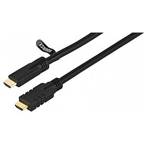 Monacor HDMC-2500R/SW Kabel połączeniowy HDMI 1/1