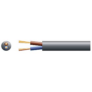 mercury Kabel linka 2x1mm PVC 2 x 32/0.2mm, 10A, 6.4mmØ, Czarny, 100m 1/2