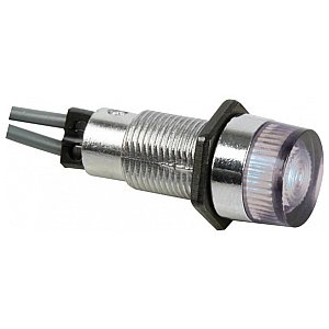 Seder Lampka tablicowa sterownicza, kontrolka ROUND 13mm PANEL CONTROL LAMP 220V CLEAR 1/2