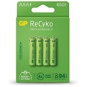 GP ReCyko+ 650 Akumulatorki AAA 4szt 1/4