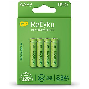 GP GP ReCyko+ NiMH Akumulatorki 1.2V, 930mAh, AAA 4szt 1/4