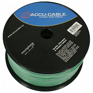Accu Cable AC-MC / 100R-G Kabel mikrofonowy na rolce 100 m, kolor zielony 1/1