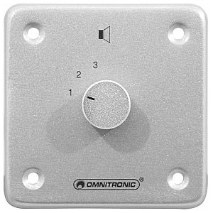 OMNITRONIC PA Stereo Program Selector sil, Selektor programów stereo srebrny 1/5
