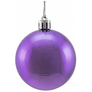 EUROPALMS Deco Ball Dekoracyjne kule, bombki 6cm, purple, metallic 6szt 1/1