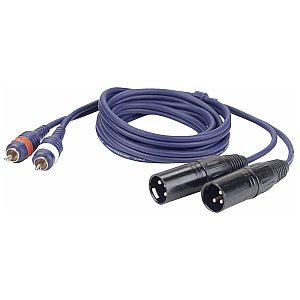 DAP FL26 - Kabel 2 RCA Male L/R  > 2 XLR/M 3 p. 1,5 m 1/1