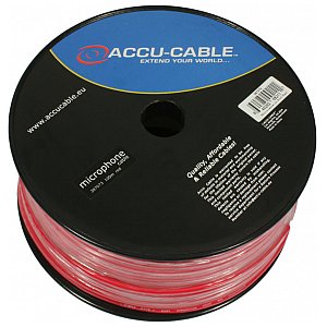 Accu Cable AC-MC / 100R-R Kabel mikrofonowy na rolce 100 m, czerwony 1/1