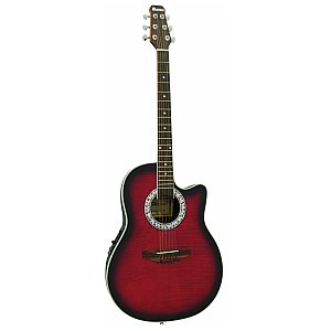 Dimavery RB-300 Roundback, red, gitara akustyczna 1/3