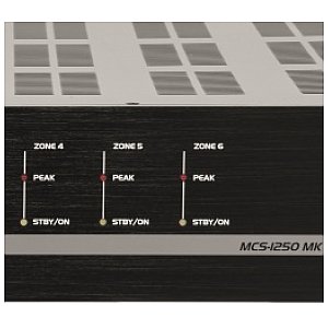 Wzmacniacz miksujący 6 strefowy 12 x 50 W Omnitronic MCS-1250 MK2 6-Zone PA Amplifier 1/3