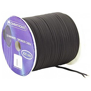 Omnitronic Speaker cable flat 2x1.5 mm² black /100m kabel głośnikowy 1/2