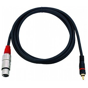 Omnitronic Cable CXF-20R RCA to XLR (f), 2m, red 1/3