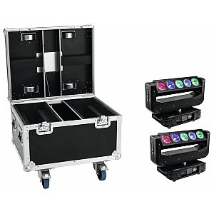 EUROLITE Zestaw oświetleniowy 2x LED TMH-X Bar 5 Beam + Case 1/1