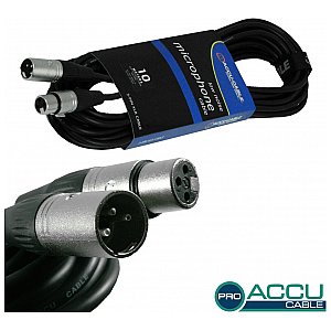 Accu Cable Kabel mikrofonowy AC-PRO-XMXF / 10 XLR m / f 10 m 1/1