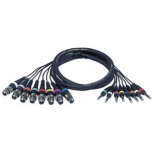 DAP FL67 - Kabel 8 XLR/F 3 p. > 8 Jack stereo 3 m 1/1