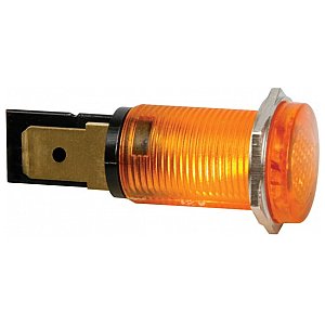 Seder Lampka tablicowa sterownicza, kontrolka ROUND 14mm PANEL CONTROL LAMP 12V AMBER 1/2