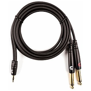 D'Addario Custom Series od 1/8” do podwójnego kabla audio 1/4” 1/5