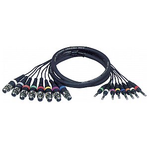 DAP FL67 - Kabel 8 XLR/F 3 p. > 8 Jack stereo 6 m 1/1