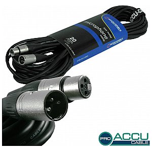Accu Cable Kabel mikrofonowy AC-PRO-XMXF / 20 XLR m / f 20m 1/1