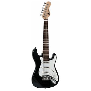 DIMAVERY J-350 E-Guitar ST sw Gitara elektryczna dla dzieci, rozmiar 1/2 1/2
