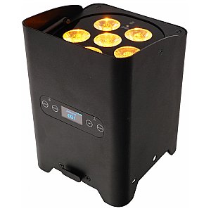 FOS Luminus PRO IP Reflektor Uplight 6x12W RGBWA+UV z zasilaniem bateryjnym aku 1/6