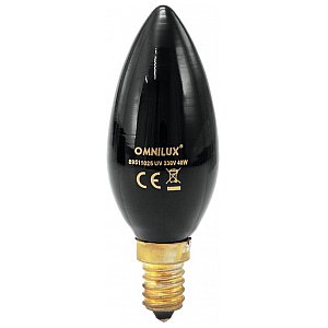 Żarówka UV Omnilux C35 230V/40W E-14 UV candle bulb 1/1