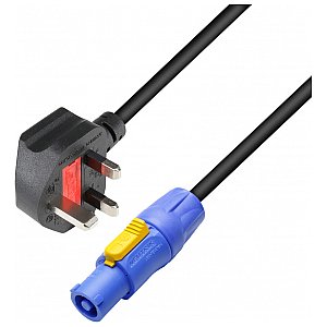 Adam Hall 8101 PCON 0150 GB - Kabel zasilający BS1363/A  Powercon 1.5mm² 1.5m 1/1