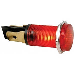 Seder Lampka tablicowa sterownicza, kontrolka ROUND 14mm PANEL CONTROL LAMP 12V RED 1/2