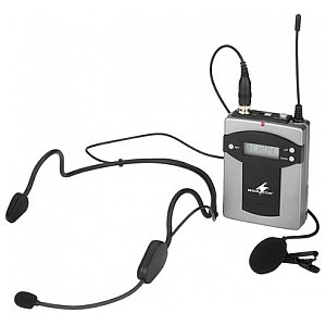 Monacor TXA-800HSE, wieloczęstotliwościowy nadajnik kieszonkowy z mikrofonami 1/1