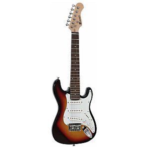 DIMAVERY J-350 E-Guitar ST sunburst Gitara elektryczna dla dzieci, rozmiar 1/2 1/1