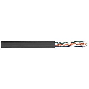 DAP Flexible CAT-5E 100 m kabel na krążku, Black jacket 1/1