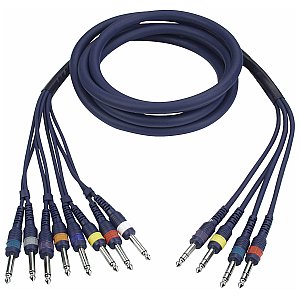 DAP FL69 - Kabel 8 Jack mono > 4 Jack stereo 3 m 1/1