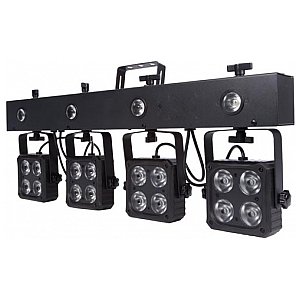 HQ Power COMPACT DJ BAR - 16 x 8 W RGBW 4-in-1 + 4 x 1 W LED STROBE 1/6
