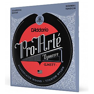 D'Addario EJ45TT ProArte Dynacore Struny do gitary klasycznej, Titanium Trebles, Normal Tension 1/3