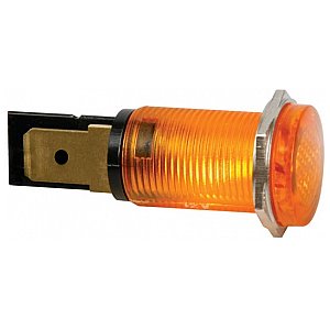Seder Lampka tablicowa sterownicza, kontrolka ROUND 14mm PANEL CONTROL LAMP 220V AMBER 1/2
