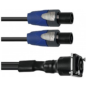 PSSO Kabel głośnikowy Patch cord Speakon / Speakon S 4pin 1m 1/2