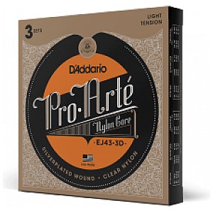 D'Addario EJ45TT ProArte DynaCore Struny do gitary klasycznej, Titanium Trebles, Normal Tension, 3 kpl 1/1