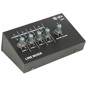 QTX LM41 mikser liniowy 4 Mono Channel Line Level & Instrument Mixer 1/4