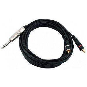 Omnitronic Kabel AL-15 6,3 wtyk stereo Jack/2x cinch 1,5m 1/3