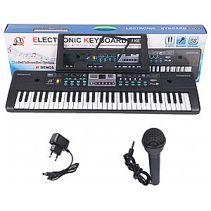 MQ 601 UFB KEYBOARD klawisze organy z mikrofonem dla dzieci, 61 klawiszy, USB, BT, FM 1/8