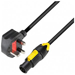 Adam Hall 8101 TCON 0150 GB - Kabel zasilający BS1363/A  Powercon True1 1.5mm² 1.5m 1/1