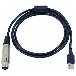 Omnitronic Cable UX-15 USB-XLR adapter 1,5 meter 1/1