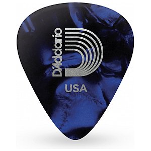 D'Addario Blue Pearl Kostki do gitary, celuloid, 25 szt., Light 0.50mm 1/2