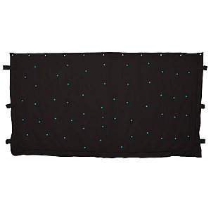 QTX 3 x 2m Black Star cloth with 96 Blue LEDs, kurtyna LED 1/4
