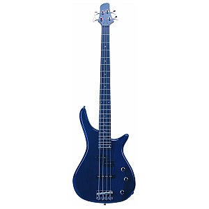 Dimavery SB-321 E-Bass, blue hi-gloss, gitara basowa 1/1