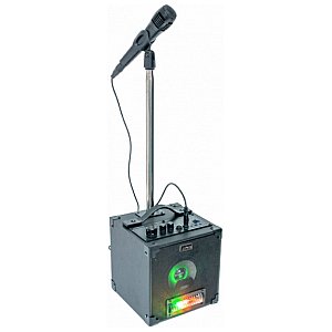 Party Light&Sound Aktywny zestaw karaoke z efektem LED, mikrofonem i statywem 1/6