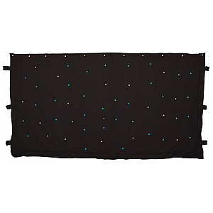 QTX 3 x 2m Black Star cloth with 96 RGB LEDs, kurtyna LED 1/4