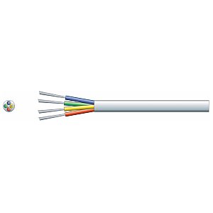 mercury 4-żyłowy kabel alarmowy Przewód TCCA biały 100m 1/2