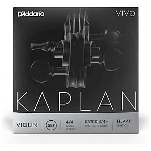 D'Addario Kaplan Vivo Violin Zestaw strun do skrzypiec 4/4 Heavy Tension 1/3
